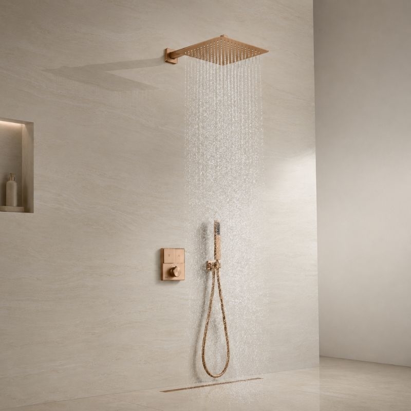 Kit de douche encastrable Click carré