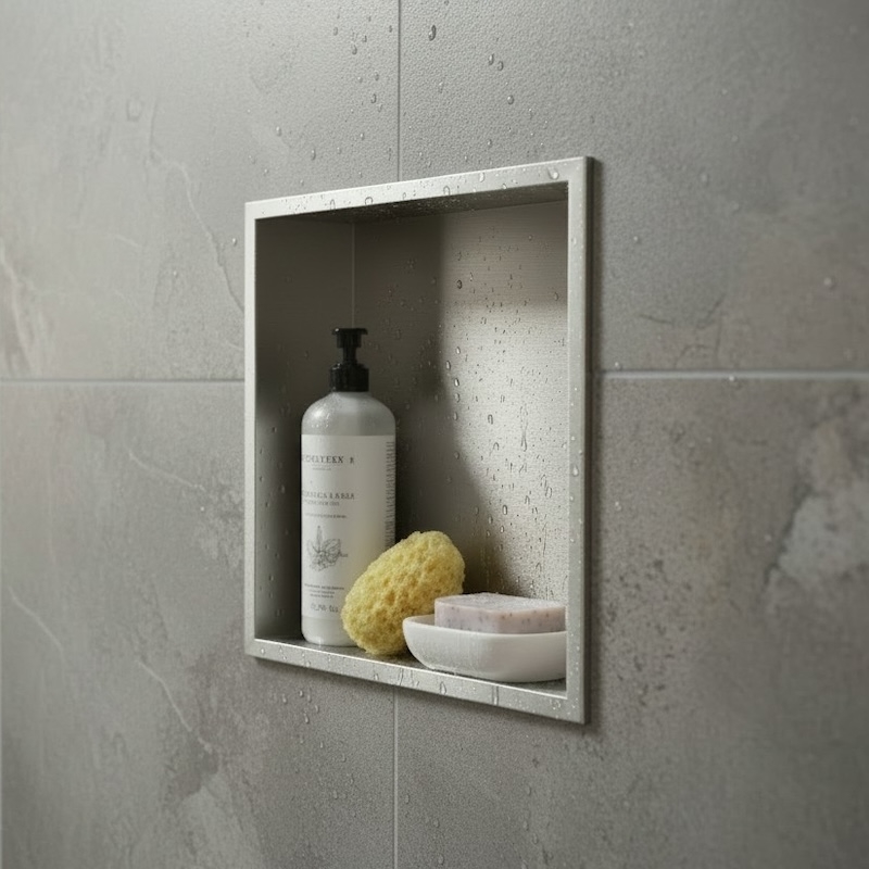 Niche de douche carré 30 x 30 cm 