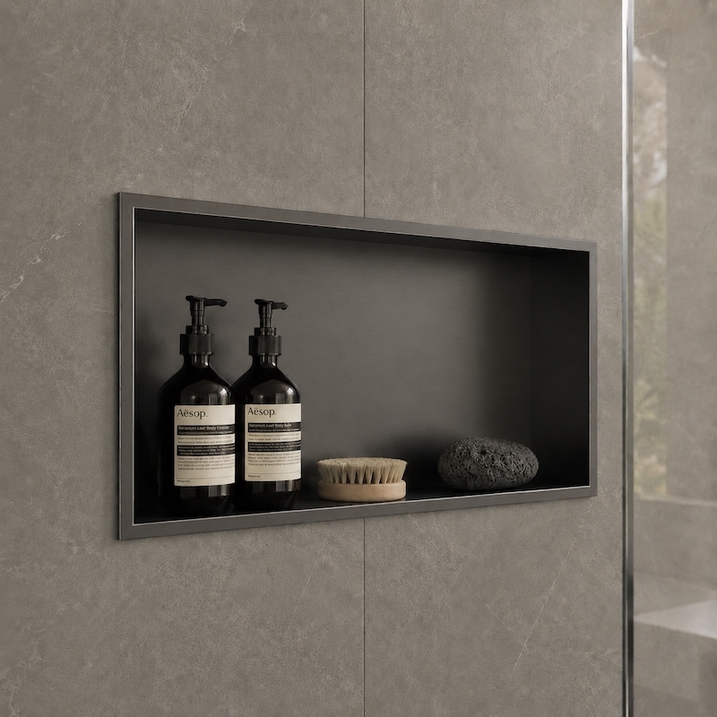 Niche de douche gun métal 60 cm 
