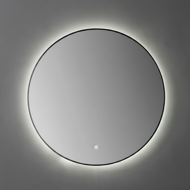 miroir salle de bain noir