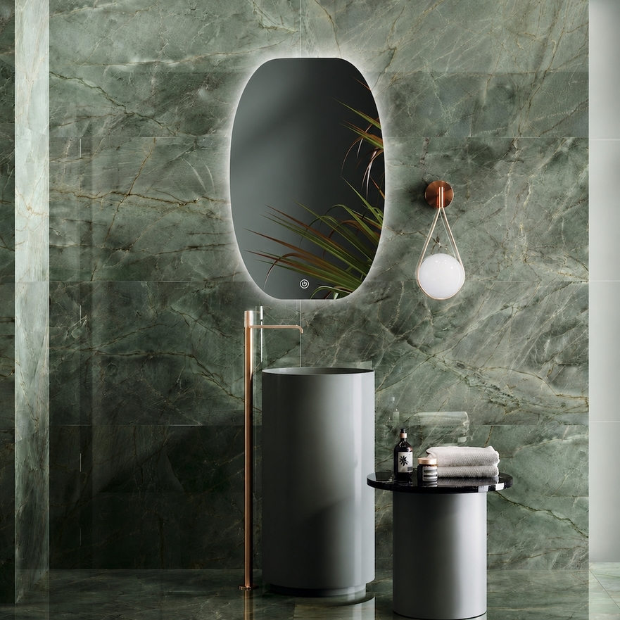 miroir oval 60 cm