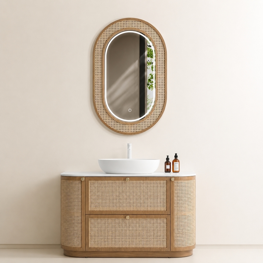 Miroir salle de bain Rotin LED