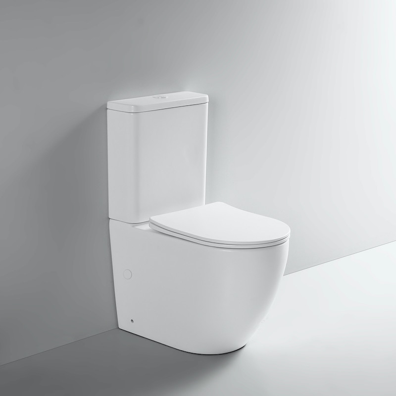 toilette blanc mat