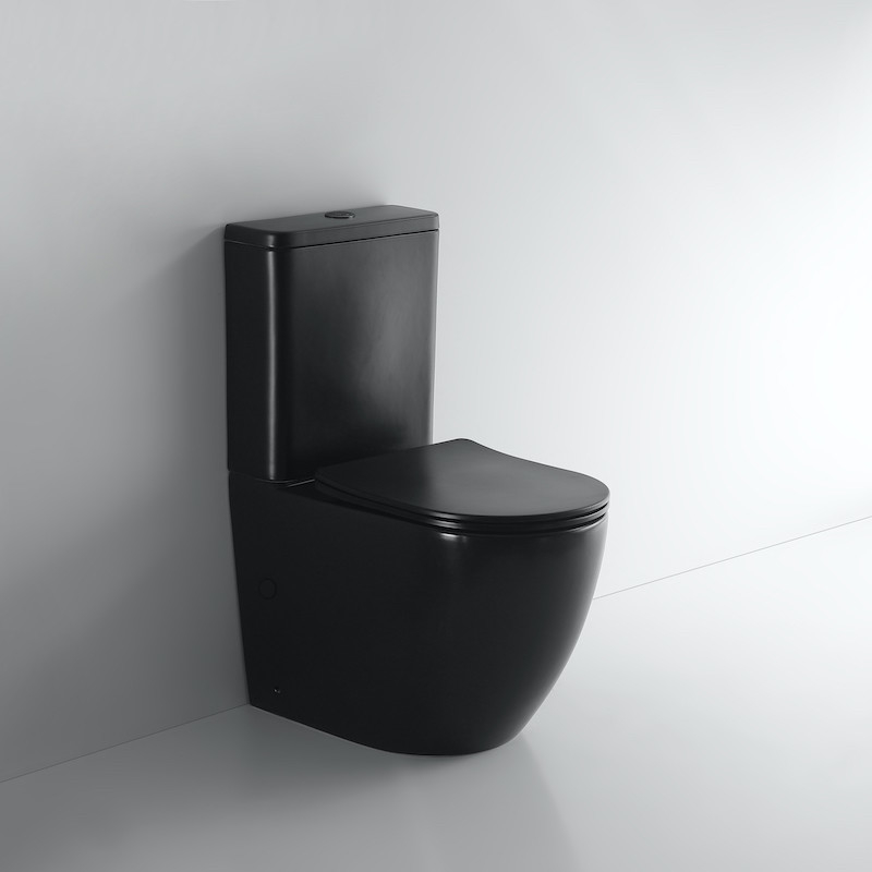 toilette noir mat 