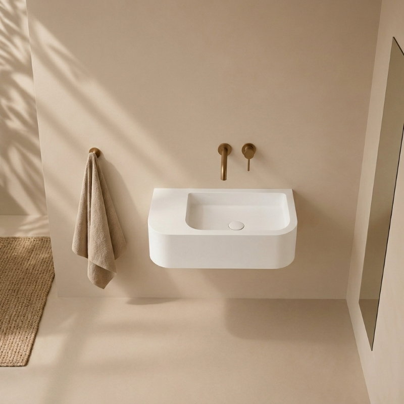 Vasque Arco blanc mat