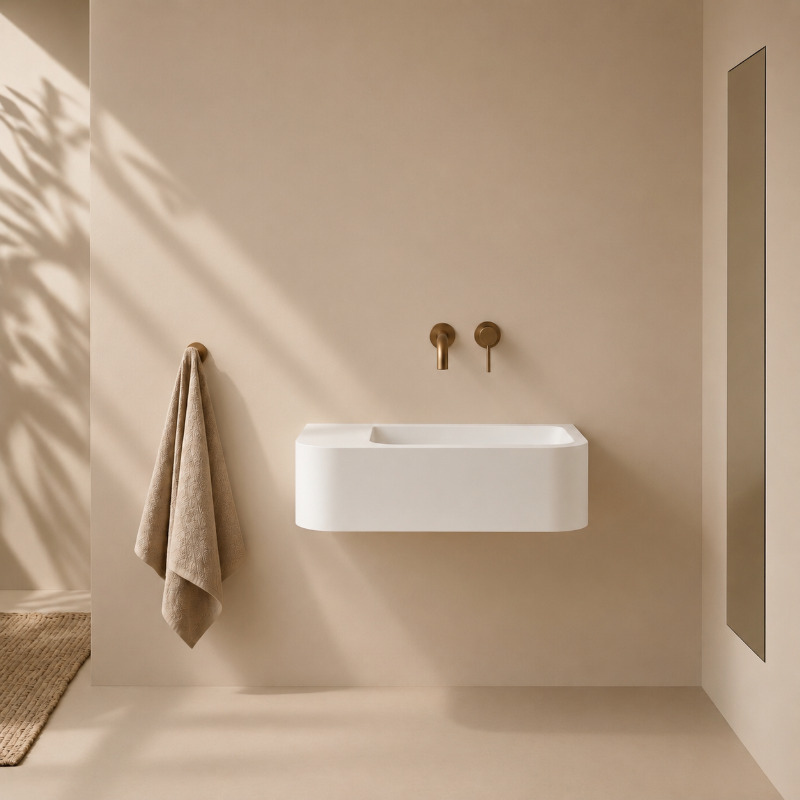 Arco blanc mat suspendue