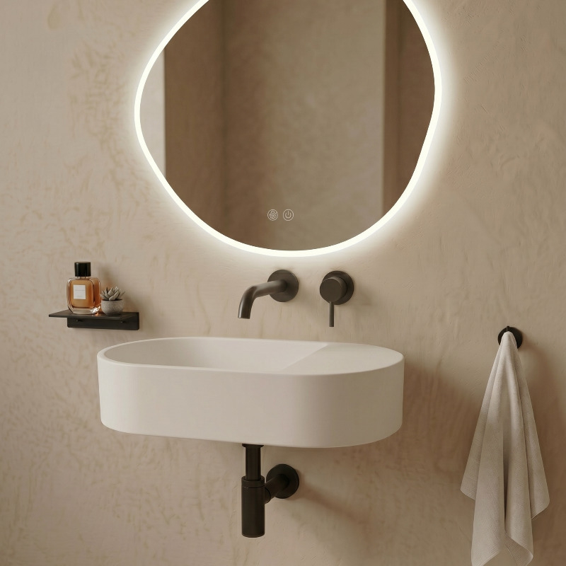 Lave-mains suspendu Ami blanc mat