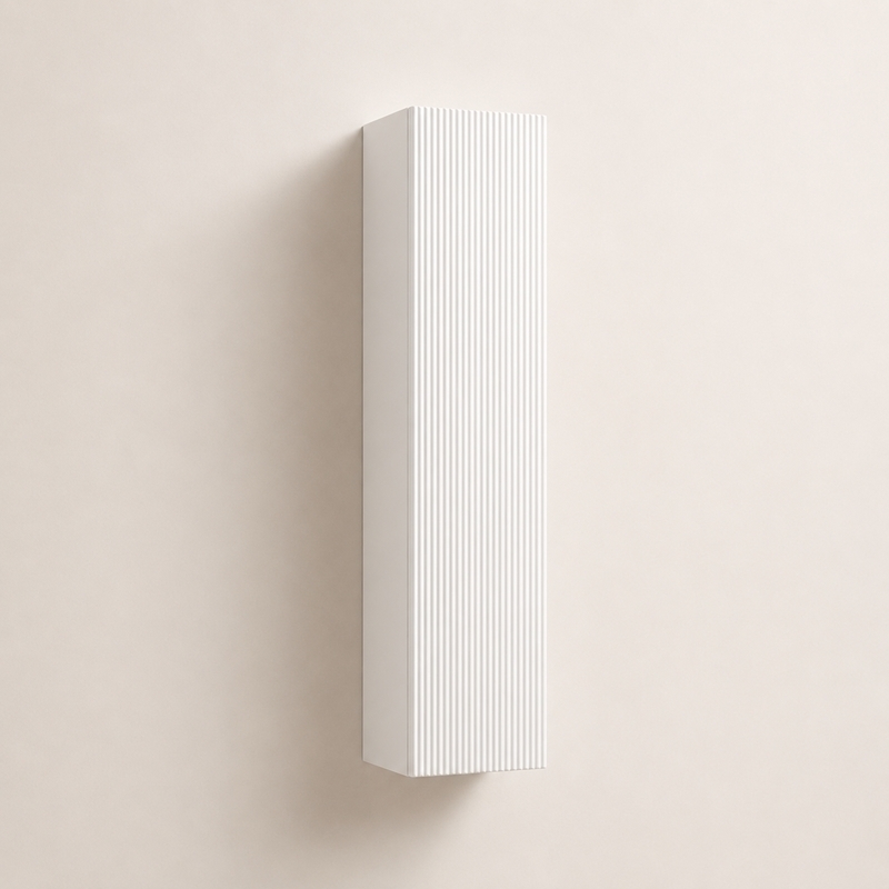 Armoire de rangement Stripes blanc mat 