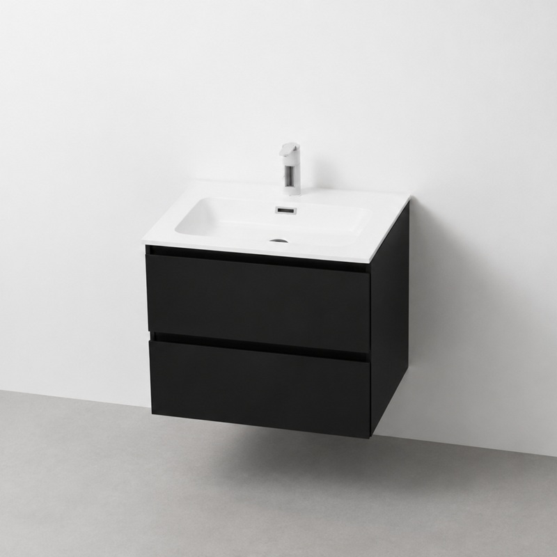 Meuble noir mat 60 cm 