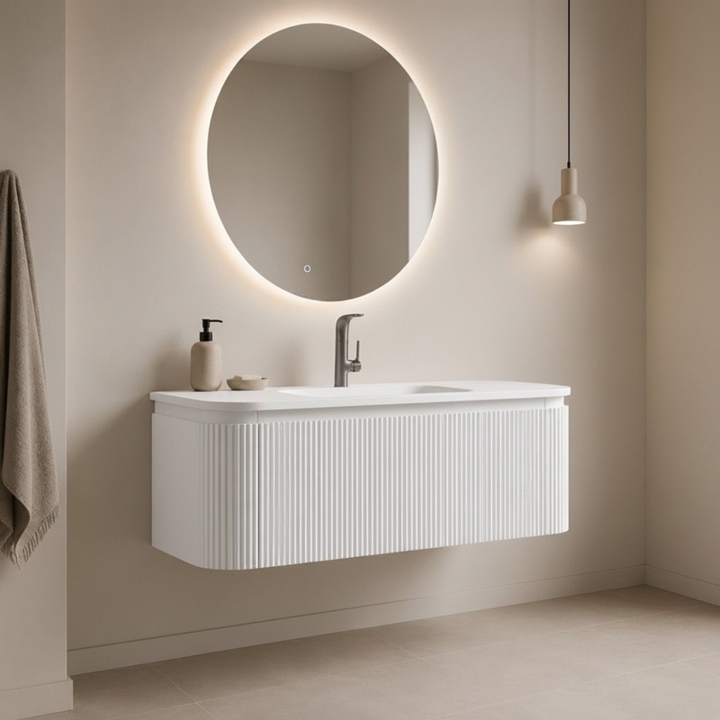 meuble de salle bain 120 cm ark curve