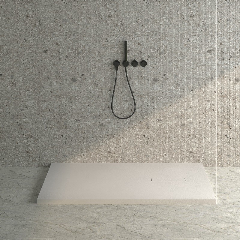 Receveur blanc mat Pietra 100 x 80 cm