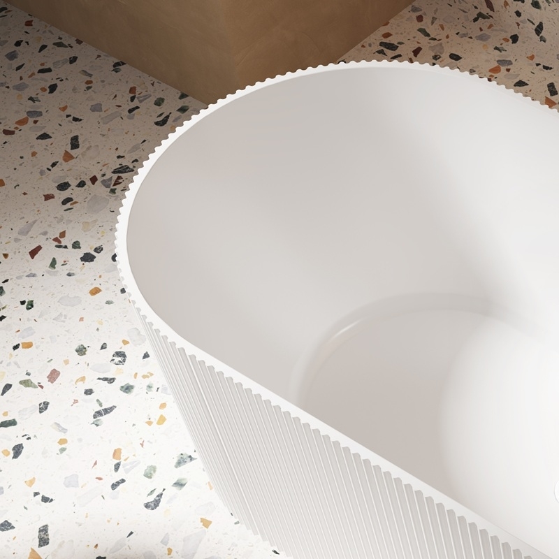 Baignoire ilot blanc mat