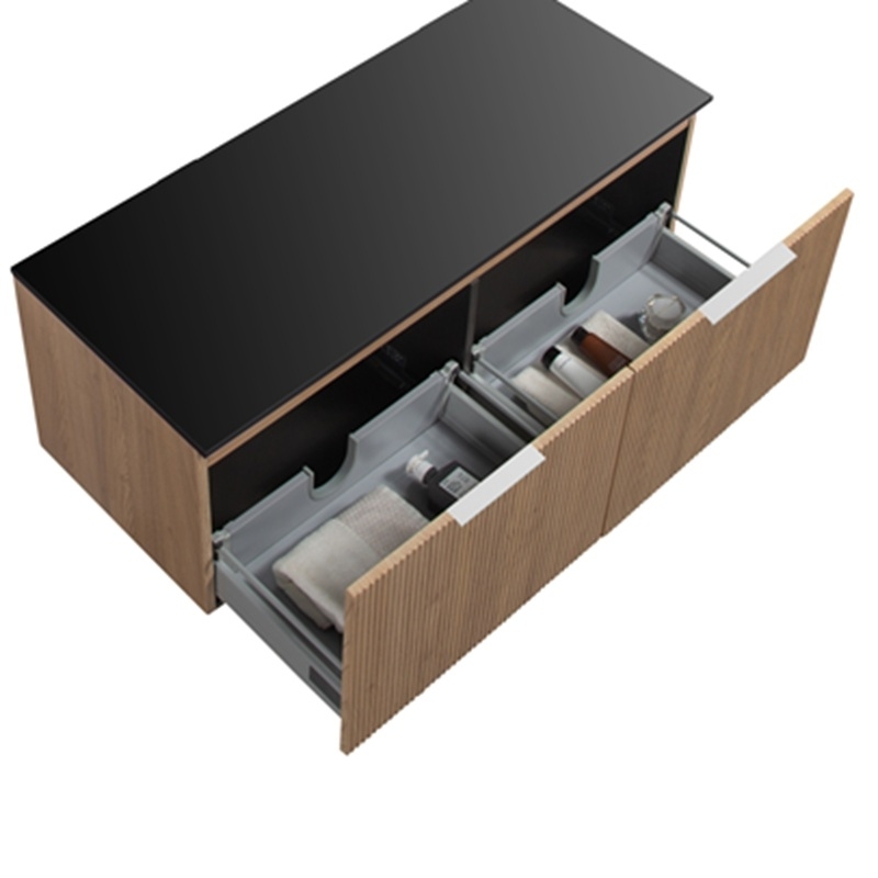 Meuble Stripes oak plan noir