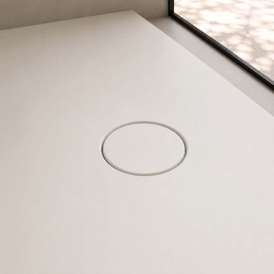 Receveur de douche Silk Blanc mat de 120 à 180 cm