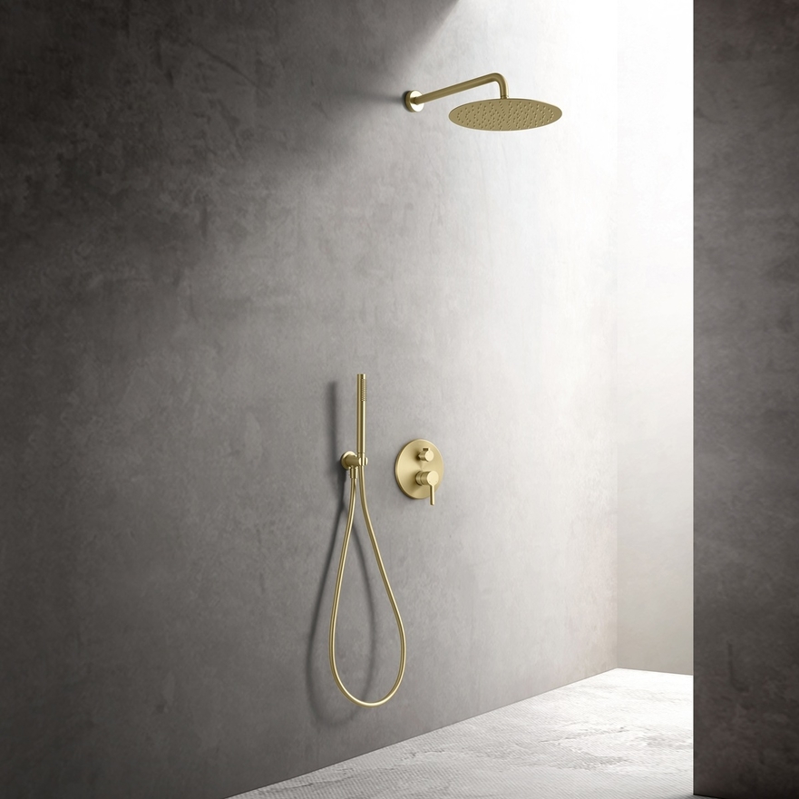 Kit de douche encastrable Cezela mural rond