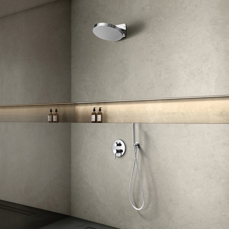 Kit de douche encastrable Cezela avec plafond pluie RainShower