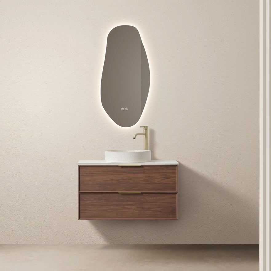Klein meubilair Borda Notenhout 70 cm en 90 cm