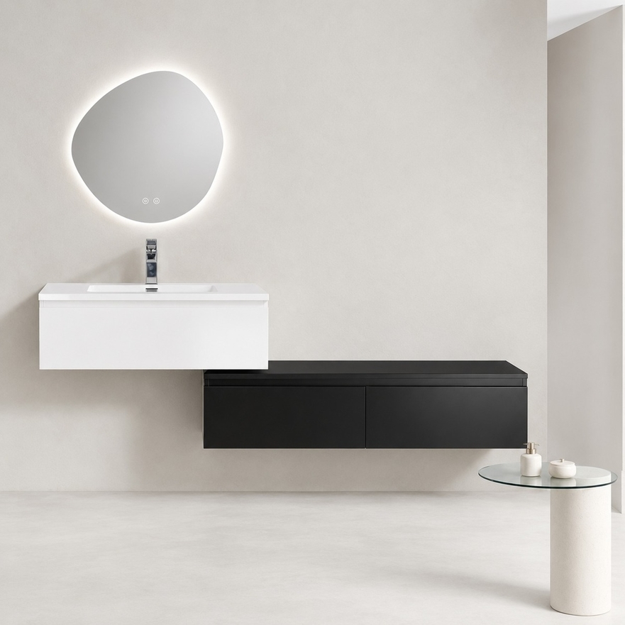 Meuble Shea 90 cm et meuble bas 120 cm