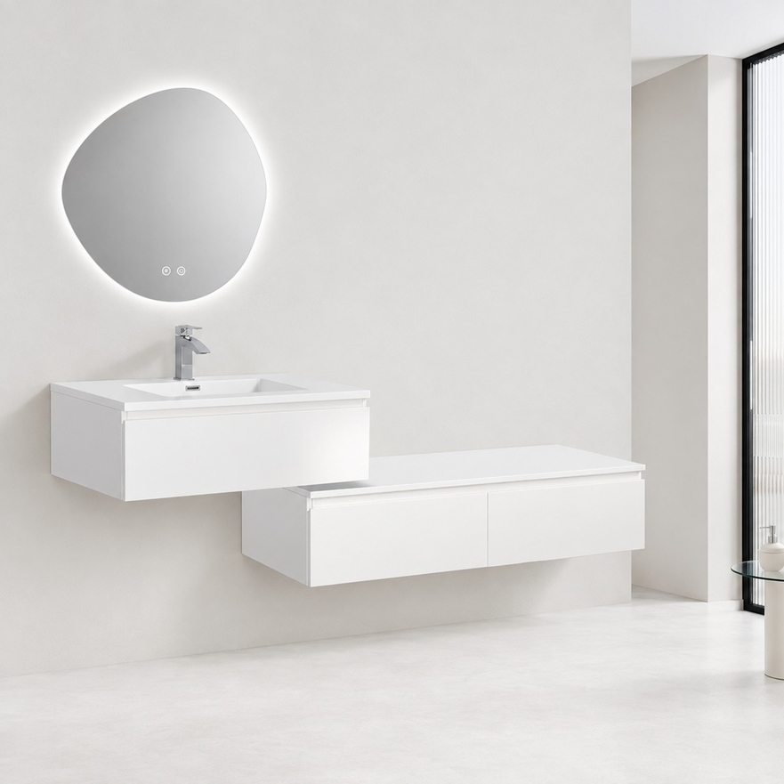 Meuble Shea 90 cm et meuble bas 120 cm