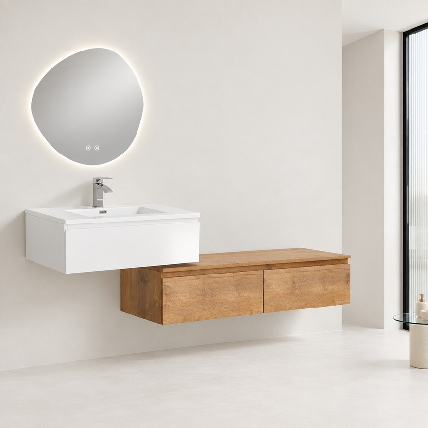 Meuble Shea 90 cm et meuble bas 120 cm