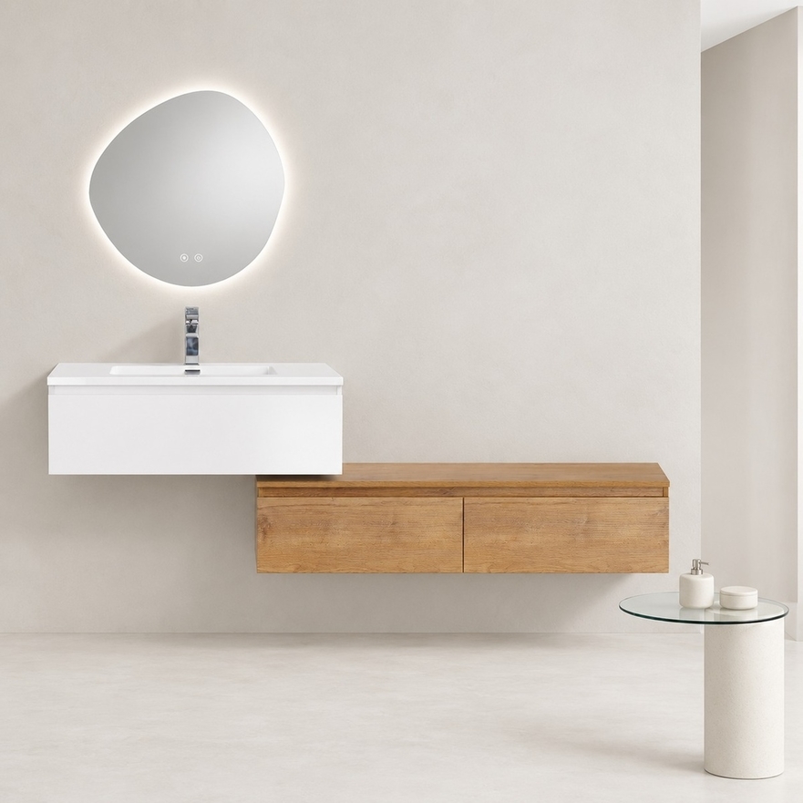 Meuble Shea 90 cm et meuble bas 120 cm