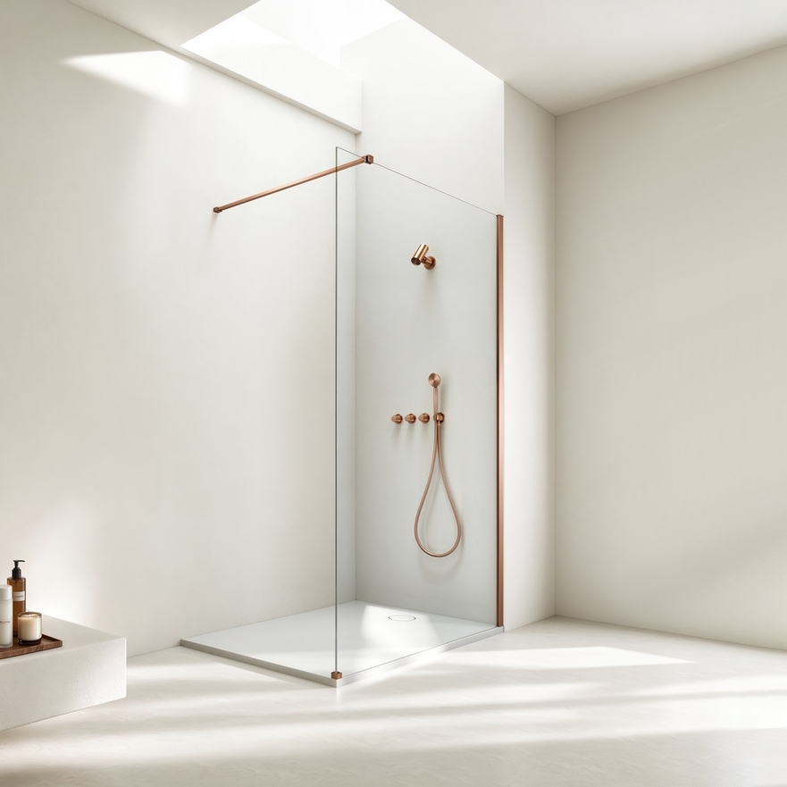 Paroi de douche italienne transparente