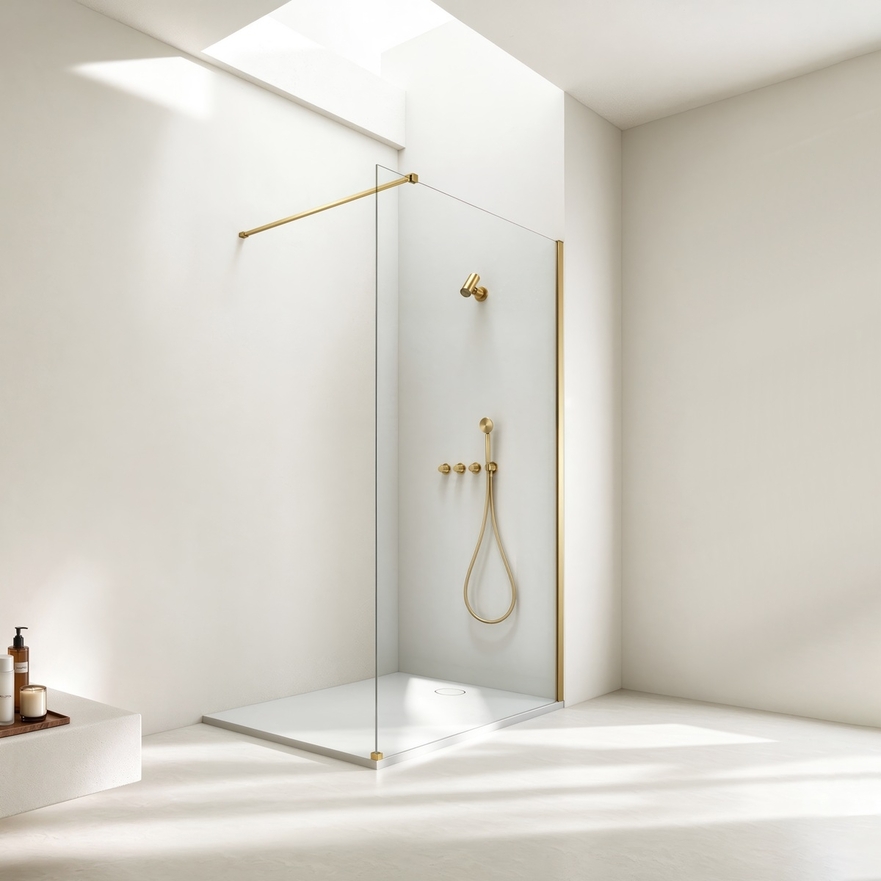 Paroi de douche italienne transparente