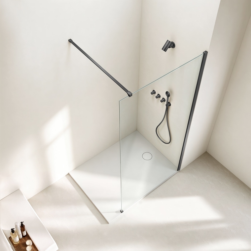 Paroi de douche italienne transparente