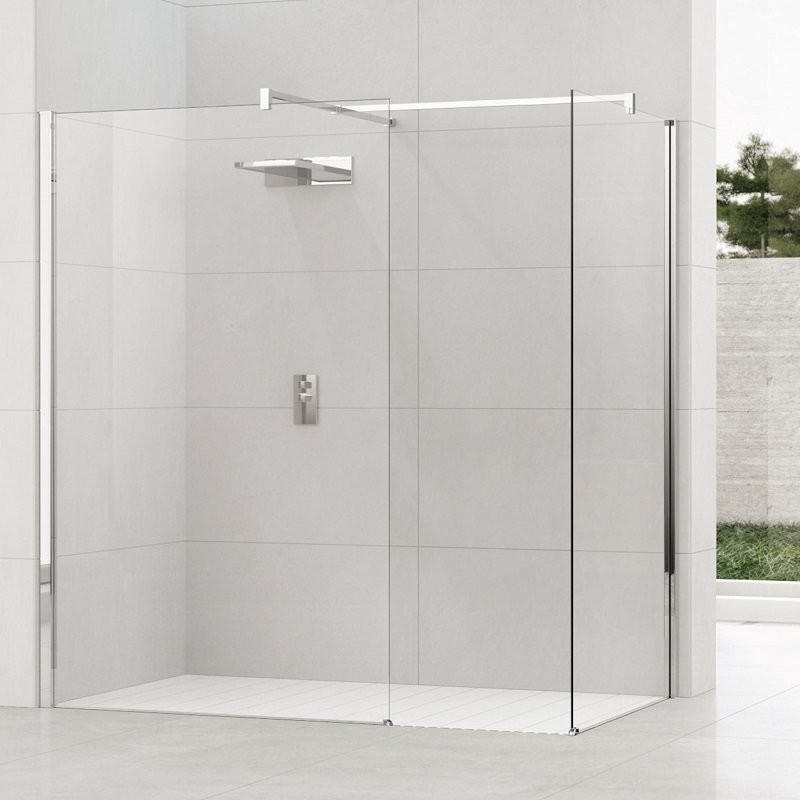 Ensemble paroi de douche combi double