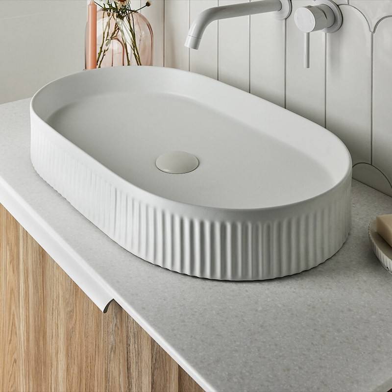 Vasque élégante et moderne 60cm blanche mate