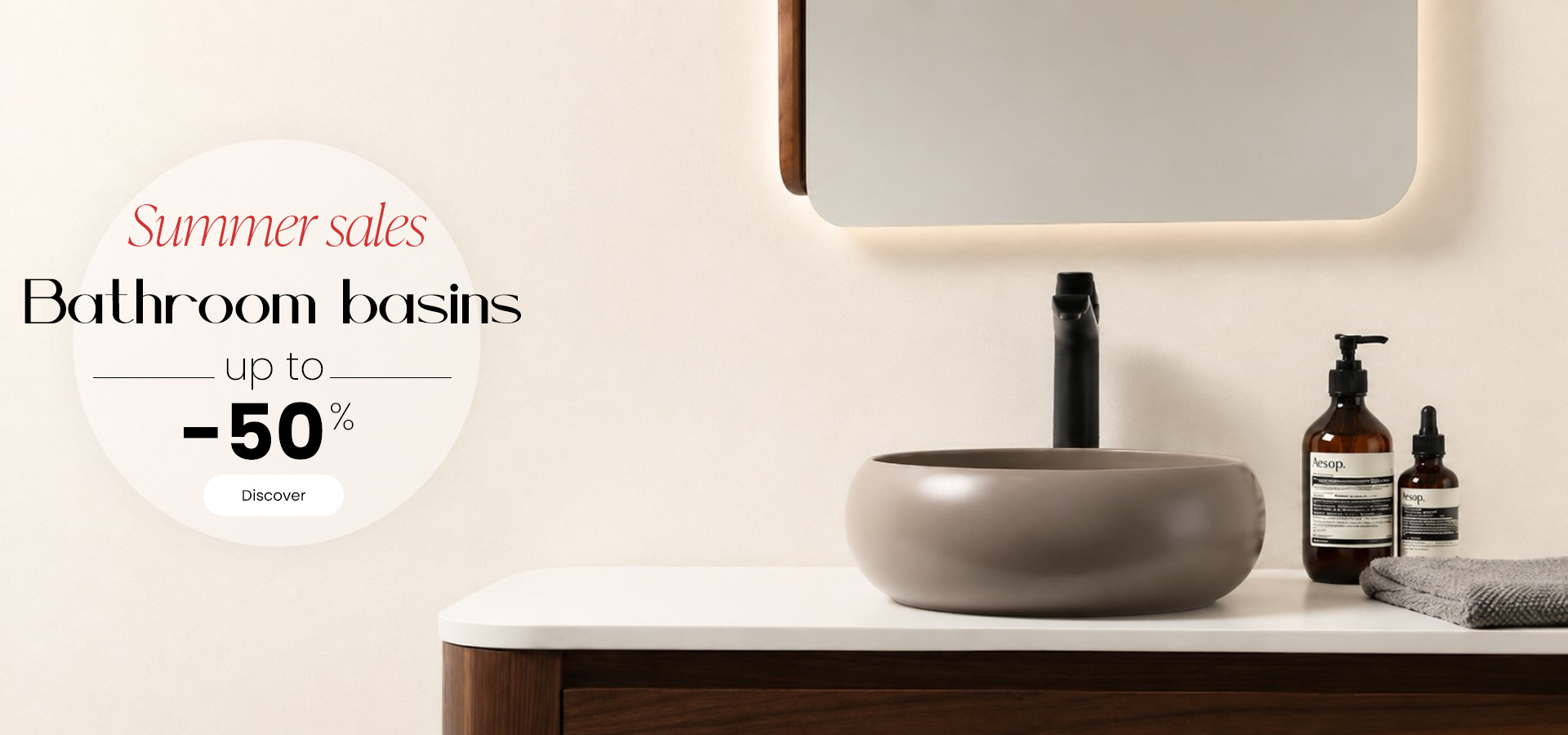 Summer sale washbasin
