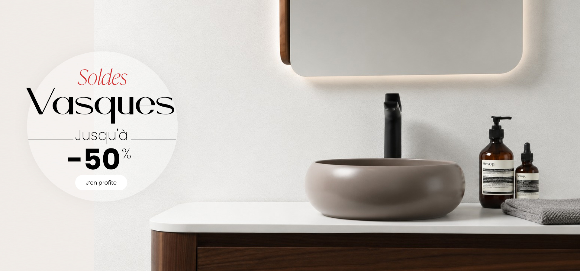 Soldes d'été vasque